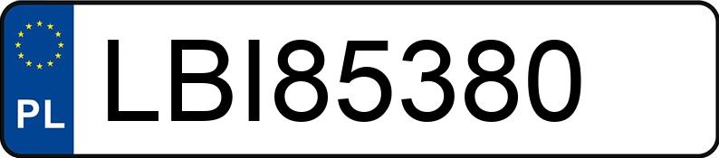 Numer rejestracyjny LBI 85380 posiada VOLKSWAGEN Touran NF 1.5 TSI MR`16 E6d Highline - LBI85380