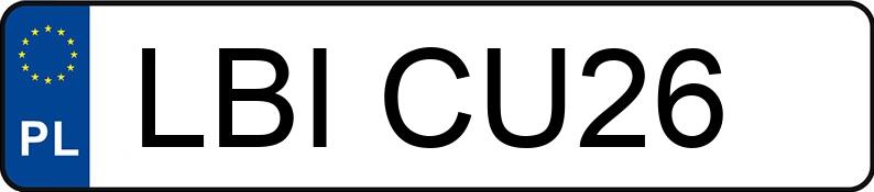 Numer rejestracyjny LBI CU26 posiada MERCEDES-BENZ UNIMOG 424 - LBICU26