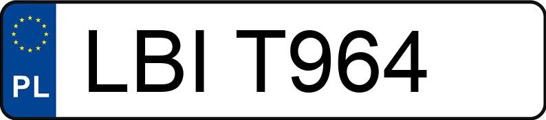 Numer rejestracyjny LBI T964 posiada OPEL OMEGA 2.3D - LBIT964 Numer rejestracyjny LBI T964 posiada OPEL OMEGA 2.3D - LBIT964