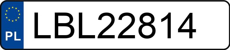 Numer rejestracyjny LBL 22814 posiada VOLKSWAGEN GOLF - LBL22814