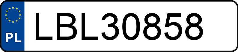 Numer rejestracyjny LBL 30858 posiada AUDI A3 - LBL30858