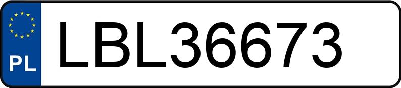 Numer rejestracyjny LBL 36673 posiada AUDI A4 - LBL36673