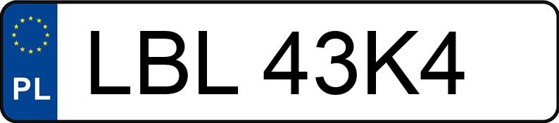 Numer rejestracyjny LBL 43K4 posiada HONDA Sportowe od 600 ccm CBR 900 RR FireBlade - LBL43K4
