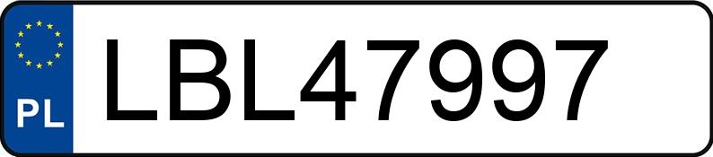 Numer rejestracyjny LBL 47997 posiada BMW 530D - LBL47997