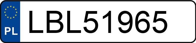 Numer rejestracyjny LBL 51965 posiada RENAULT Megane 1.6 MR`96 RN - LBL51965