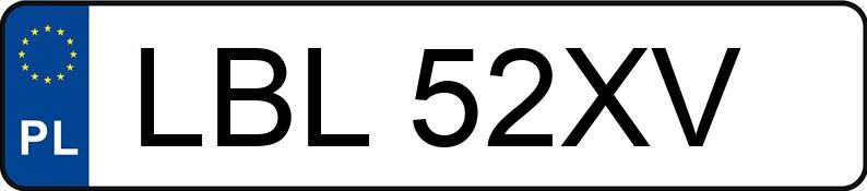 Numer rejestracyjny LBL 52XV posiada AUDI 80 - LBL52XV