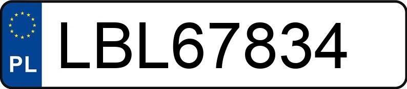 Numer rejestracyjny LBL 67834 posiada SKODA FABIA - LBL67834