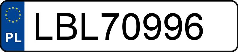 Numer rejestracyjny LBL 70996 posiada BMW X3 - LBL70996