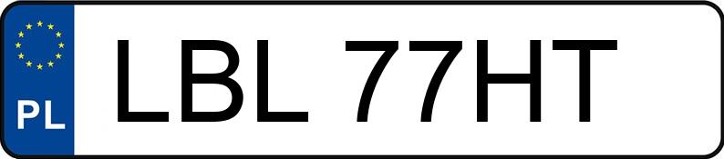 Numer rejestracyjny LBL 77HT posiada PEUGEOT EXPERT - LBL77HT