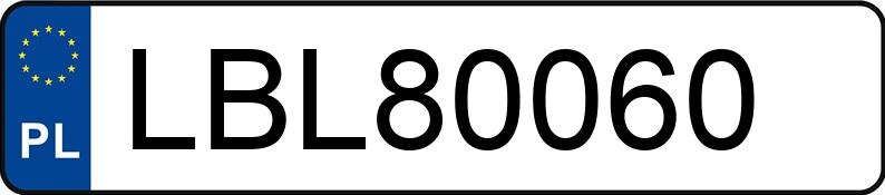 Numer rejestracyjny LBL 80060 posiada JEEP CHEROKEE - LBL80060