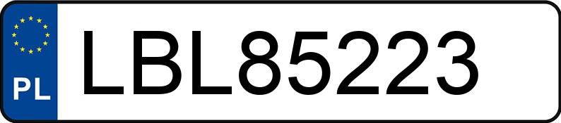 Numer rejestracyjny LBL 85223 posiada BMW 116i MR`07 E4 E81/87 116i MR`07 E4 E81/87 - LBL85223