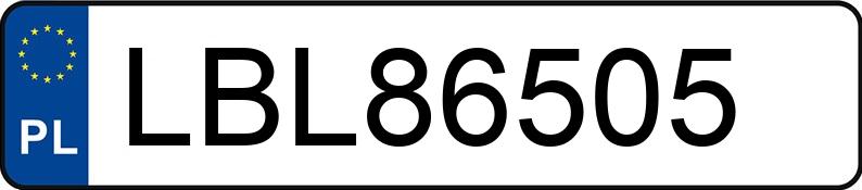 Numer rejestracyjny LBL 86505 posiada FSM-BIELSKO BIAŁA POLSKI FIAT 126P 650 - LBL86505