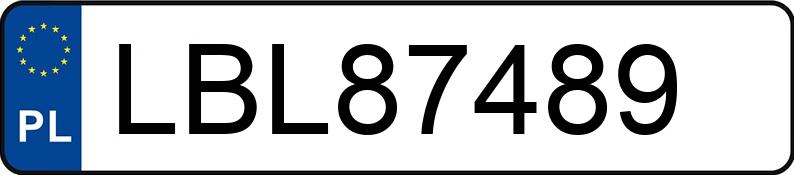 Numer rejestracyjny LBL 87489 posiada MERCEDES-BENZ C 300 - LBL87489