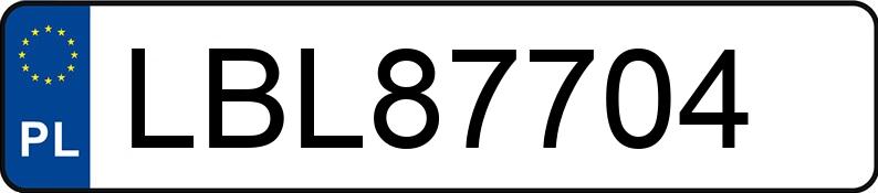 Numer rejestracyjny LBL 87704 posiada BMW 3 - LBL87704