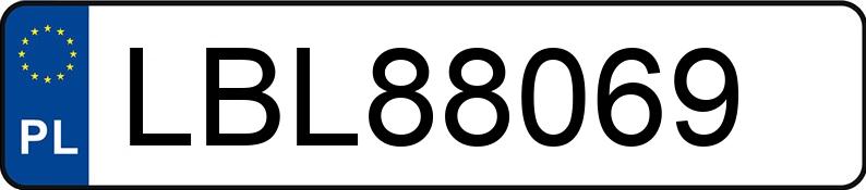 Numer rejestracyjny LBL 88069 posiada HONDA ACCORD 2.4 KAT - LBL88069