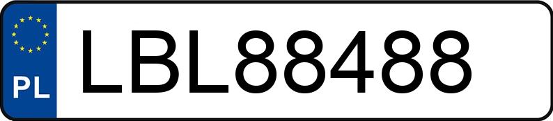 Numer rejestracyjny LBL 88488 posiada VOLKSWAGEN KOMBI - LBL88488
