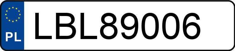 Numer rejestracyjny LBL 89006 posiada AUDI A4 - LBL89006