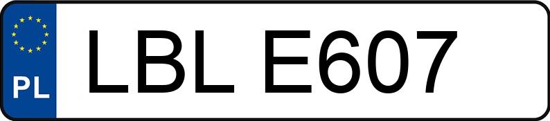 Numer rejestracyjny LBL E607 posiada MERCEDES-BENZ  - LBLE607