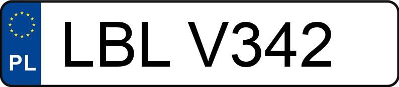 Numer rejestracyjny LBL V342 posiada TOYOTA COROLLA - LBLV342 Numer rejestracyjny LBL V342 posiada TOYOTA COROLLA - LBLV342