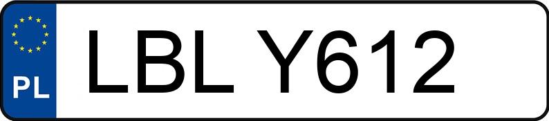 Numer rejestracyjny LBL Y612 posiada HONDA Sportowe od 600 ccm CBR 900 RR FireBlade - LBLY612