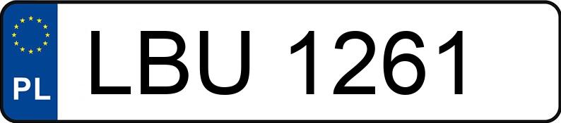 Numer rejestracyjny LBU1261 posiada MAZDA 121 1.3 Kat. MR`96 121 1.3 Kat. MR`96