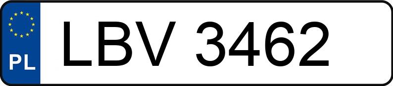 Numer rejestracyjny LBV 3462 posiada OPEL  - LBV3462