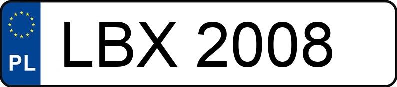 Numer rejestracyjny LBX 2008 posiada HONDA Accord 2.0i MR`96 Accord 2.0i MR`96 - LBX2008
