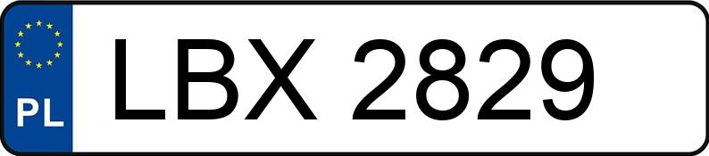 Numer rejestracyjny LBX 2829 posiada FORD Orion 1.8 Diesel MR`91 CL - LBX2829