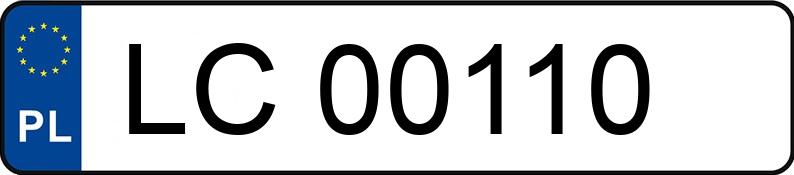 Numer rejestracyjny LC 00110 posiada OPEL Astra II 1.6 MR`98 Astra II 1.6 MR`98 - LC00110