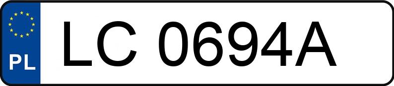 Numer rejestracyjny LC 0694A posiada AUDI A4 - LC0694A Numer rejestracyjny LC 0694A posiada AUDI A4 - LC0694A