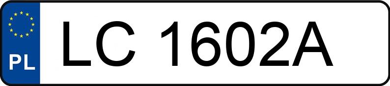 Numer rejestracyjny LC 1602A posiada KIA STONIC - LC1602A