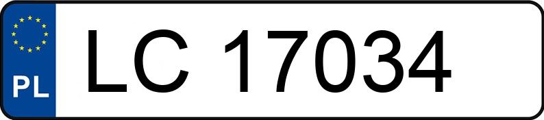 Numer rejestracyjny LC 17034 posiada MERCEDES-BENZ 124 - LC17034