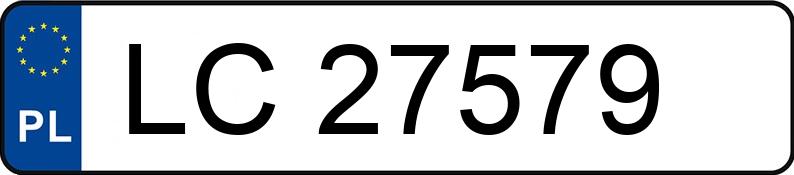 Numer rejestracyjny LC 27579 posiada BMW 316i Kat. E36 316i Kat. E36 - LC27579