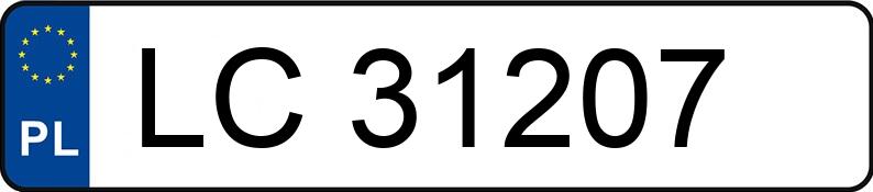 Pojazd o numerach LC31207 uczestniczył w wypadku