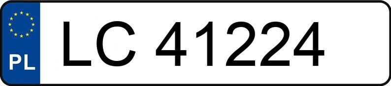 Numer rejestracyjny LC 41224 posiada OPEL VECTRA - LC41224 Numer rejestracyjny LC 41224 posiada OPEL VECTRA - LC41224