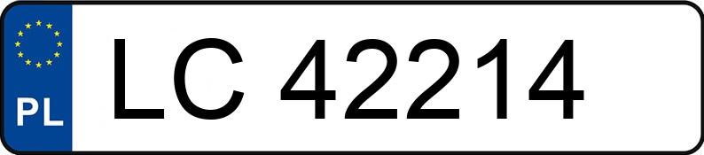 Numer rejestracyjny LC 42214 posiada VOLKSWAGEN PASSAT - LC42214