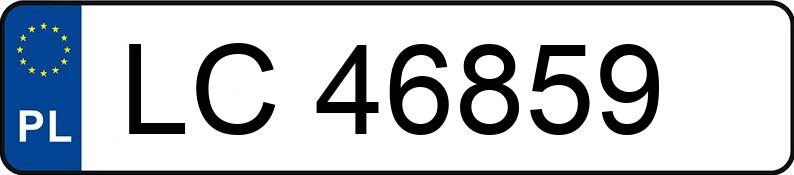Numer rejestracyjny LC 46859 posiada CITROEN SAXO - LC46859