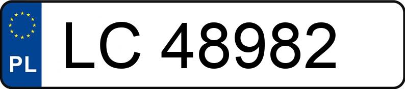 Numer rejestracyjny LC 48982 posiada FIAT PUNTO - LC48982
