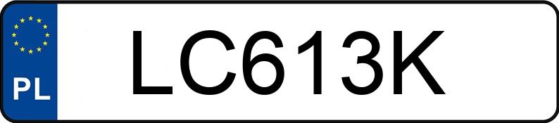Numer rejestracyjny LC 613K posiada TGB  - LC613K