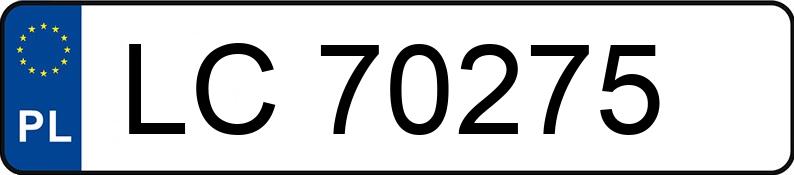 Numer rejestracyjny LC 70275 posiada AUDI A6 - LC70275 Numer rejestracyjny LC 70275 posiada AUDI A6 - LC70275