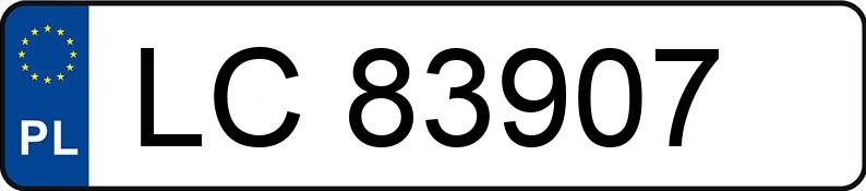 Numer rejestracyjny LC 83907 posiada MAZDA 6 - 2.0 CD MR`05 E4 Top - LC83907