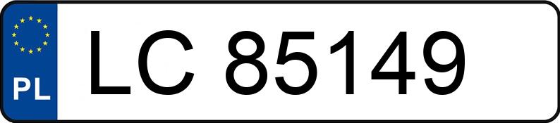 Numer rejestracyjny LC 85149 posiada BMW 323I - LC85149