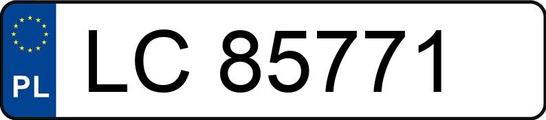 Numer rejestracyjny LC 85771 posiada MERCEDES-BENZ CLS 500 - LC85771