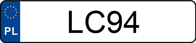 Numer rejestracyjny LC 94 posiada CHEVROLET CORVETTE C3 STINGRAY - LC94
