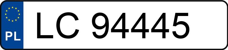Numer rejestracyjny LC 94445 posiada AUDI A6 - LC94445 Numer rejestracyjny LC 94445 posiada AUDI A6 - LC94445