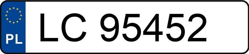 Numer rejestracyjny LC 95452 posiada BMW 328I - LC95452