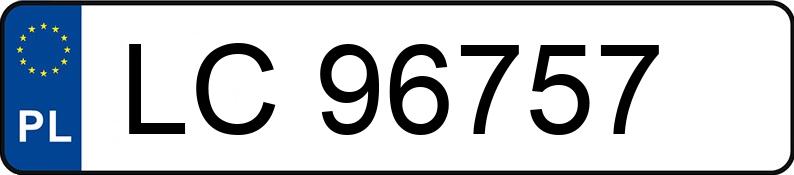 Numer rejestracyjny LC 96757 posiada BMW 520 Diesel DPF MR`10 E5 F10 520 Diesel DPF MR`10 E5 F10 - LC96757