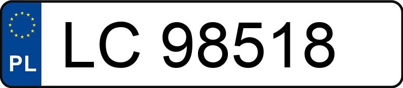 Numer rejestracyjny LC 98518 posiada MERCEDES-BENZ G 63 AMG - LC98518