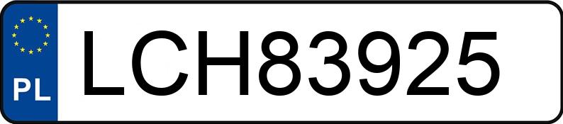 Numer rejestracyjny LCH 83925 posiada FORD FOCUS - LCH83925 Numer rejestracyjny LCH 83925 posiada FORD FOCUS - LCH83925