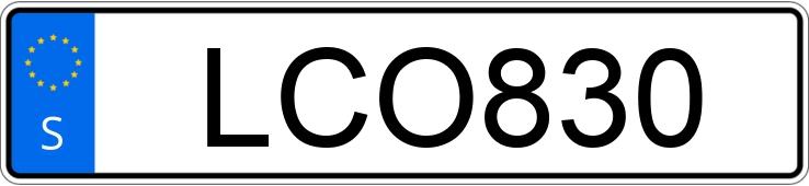 Numer rejestracyjny LCO830 posiada Dodge Caliber 2.0